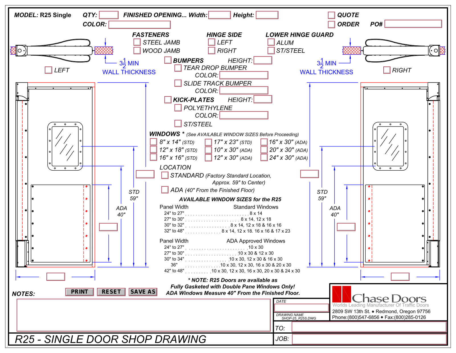 Chase Durulite Retailer R25 User Manual