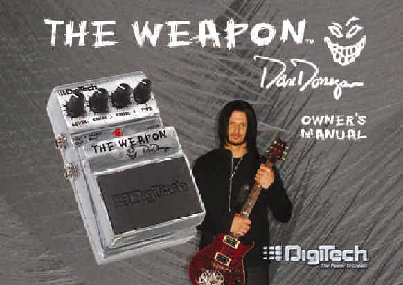 DigiTech Dan Donegan The Weapon User Guide