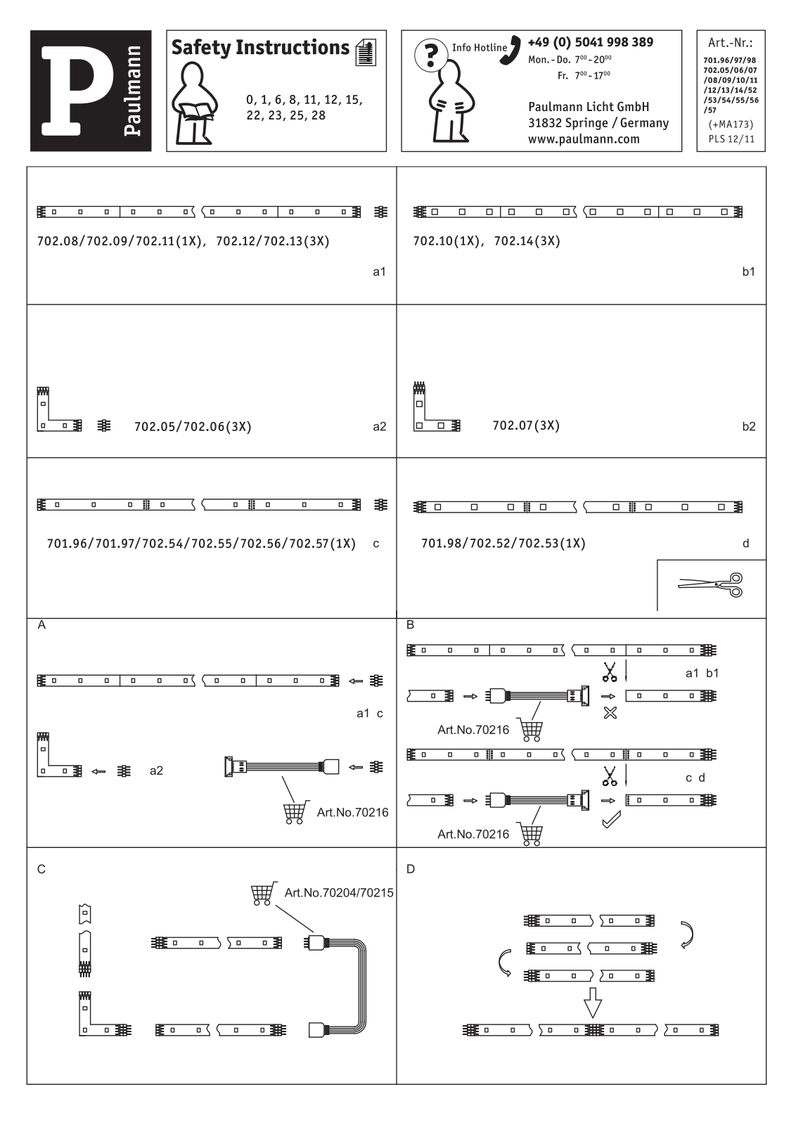 Paulmann 70255 Installation manual - ManualMachine.com