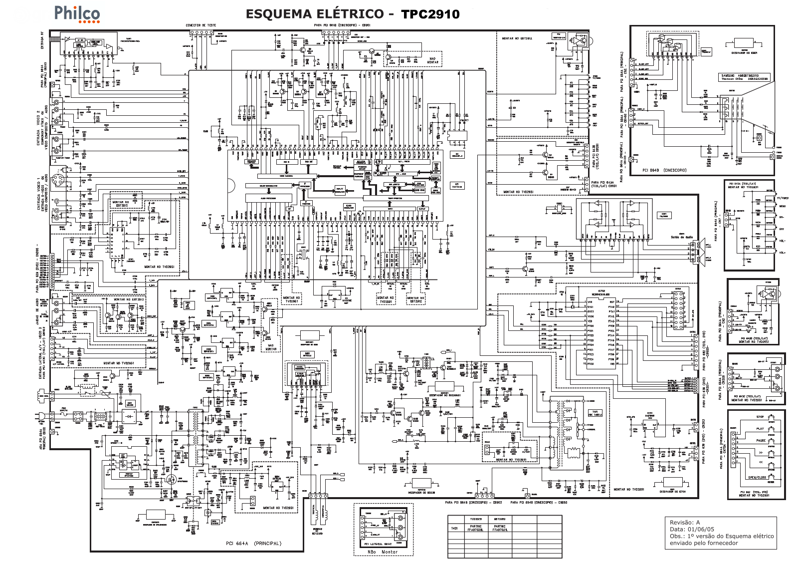 Philco TPC2910 Schematic