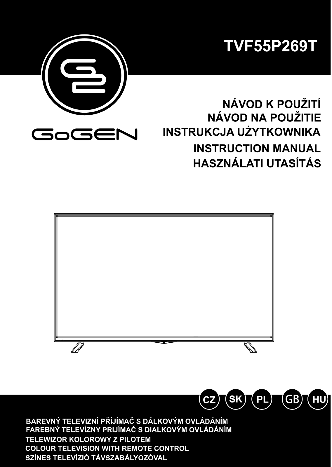 Gogen TVF 55P269T Operating Instructions