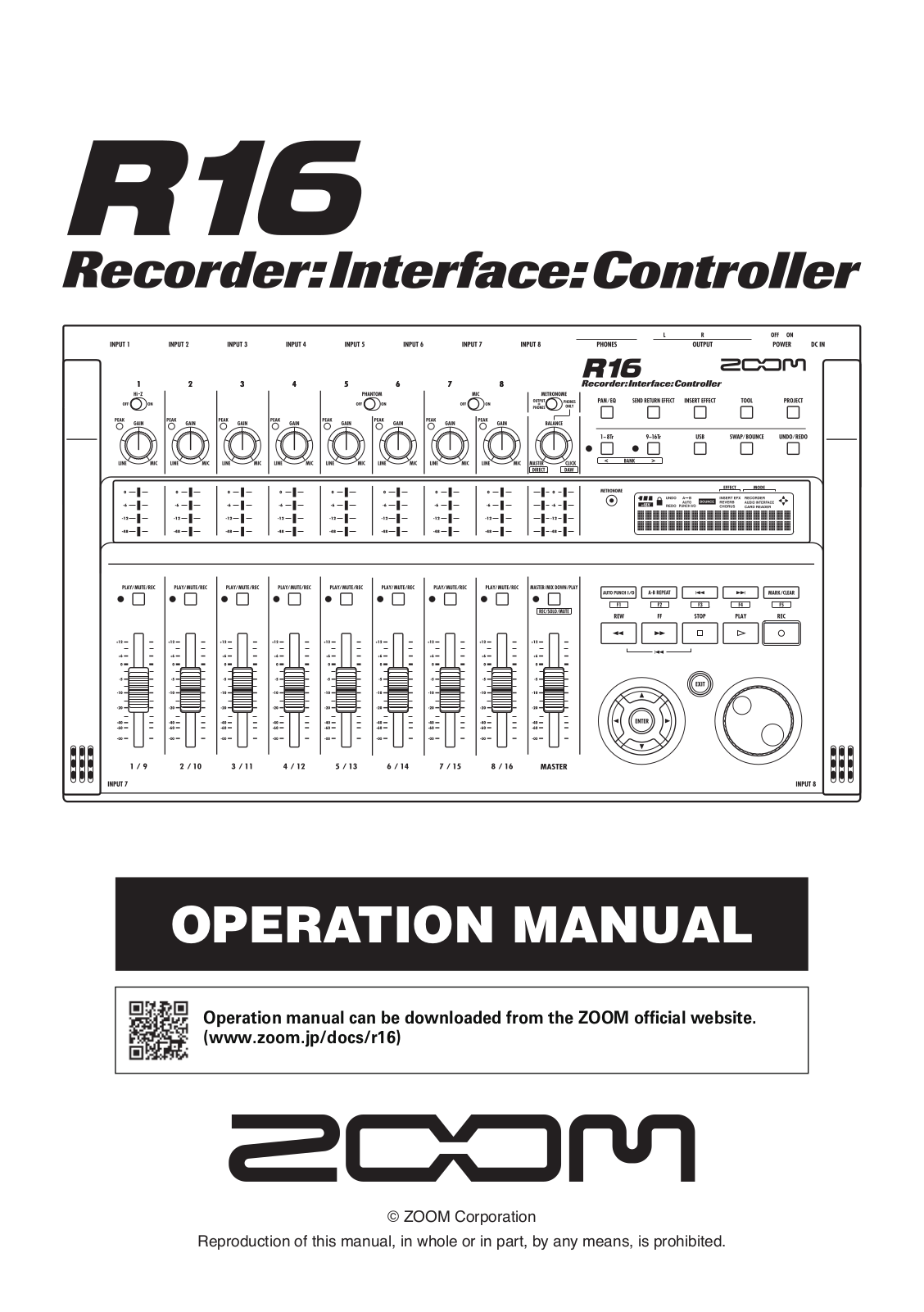 Zoom R16 Service Manual