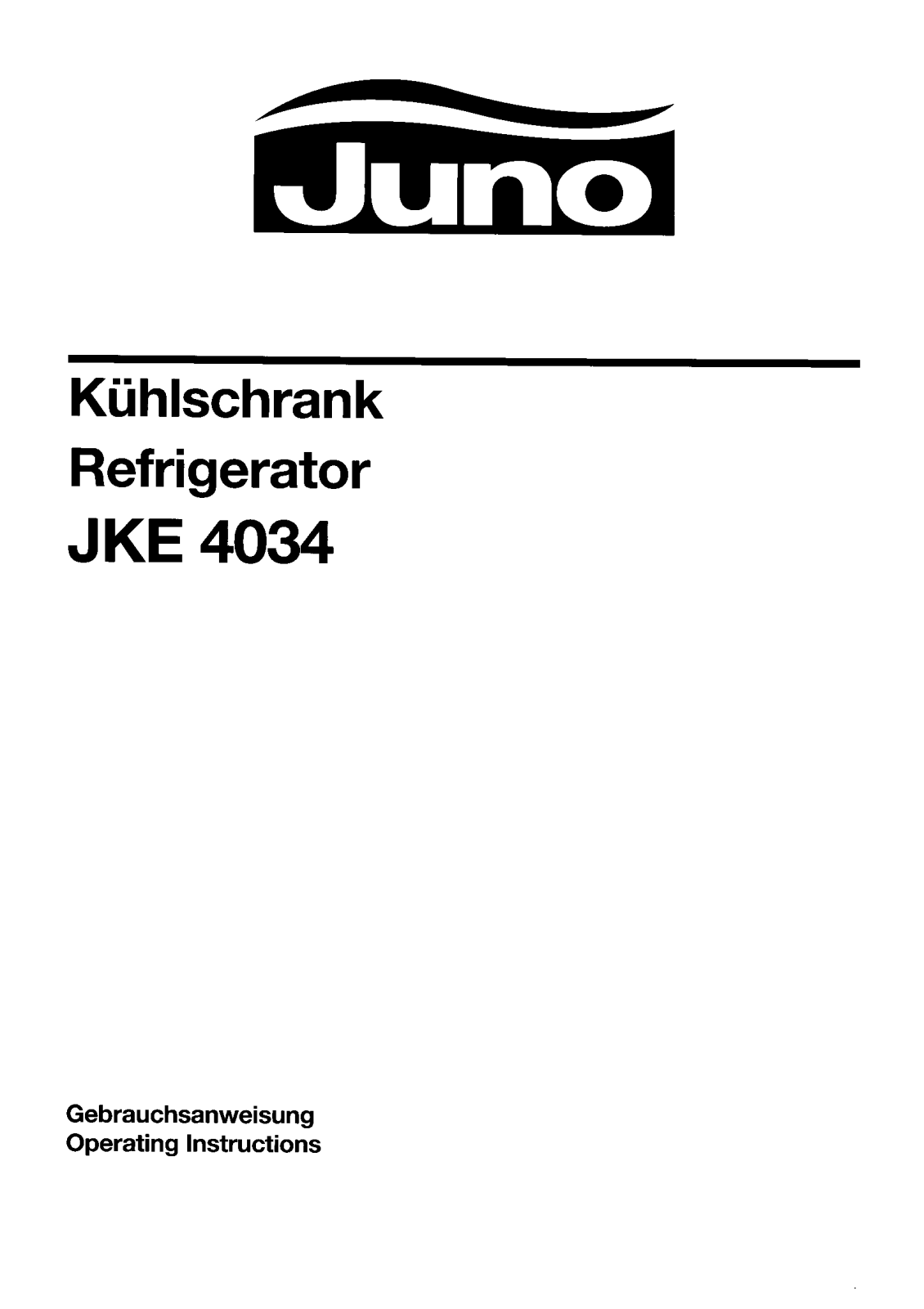 AEG JKE4034 User Manual