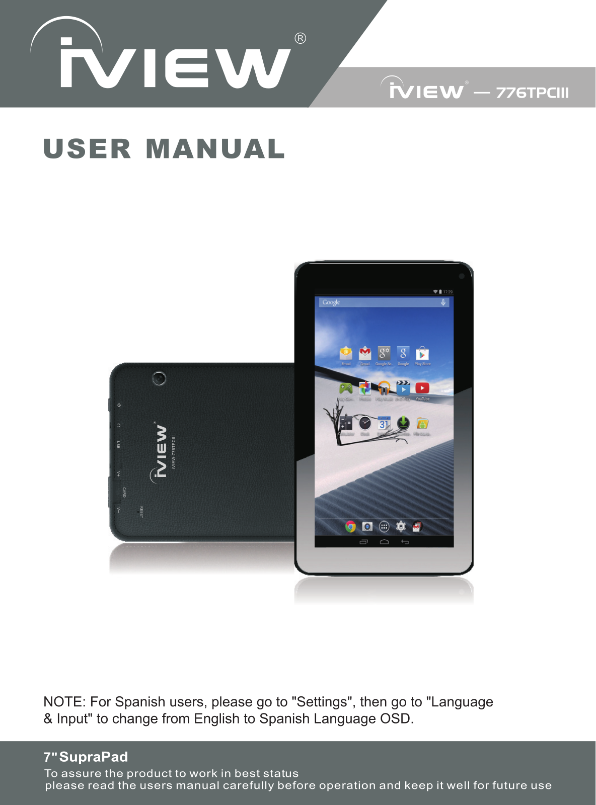 Iview 776TPCIII User Manual