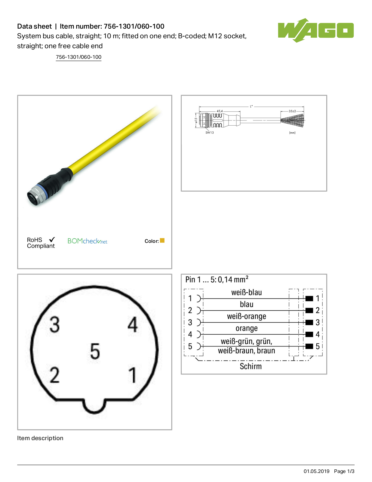 Wago 756-1301/060-100 Data Sheet