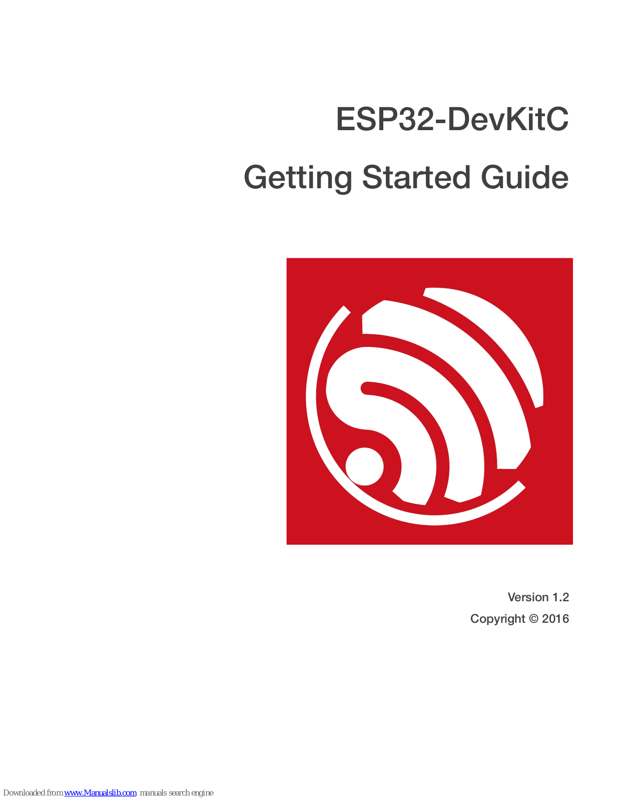 Espressif ESP32-DevKitC Getting Started Manual