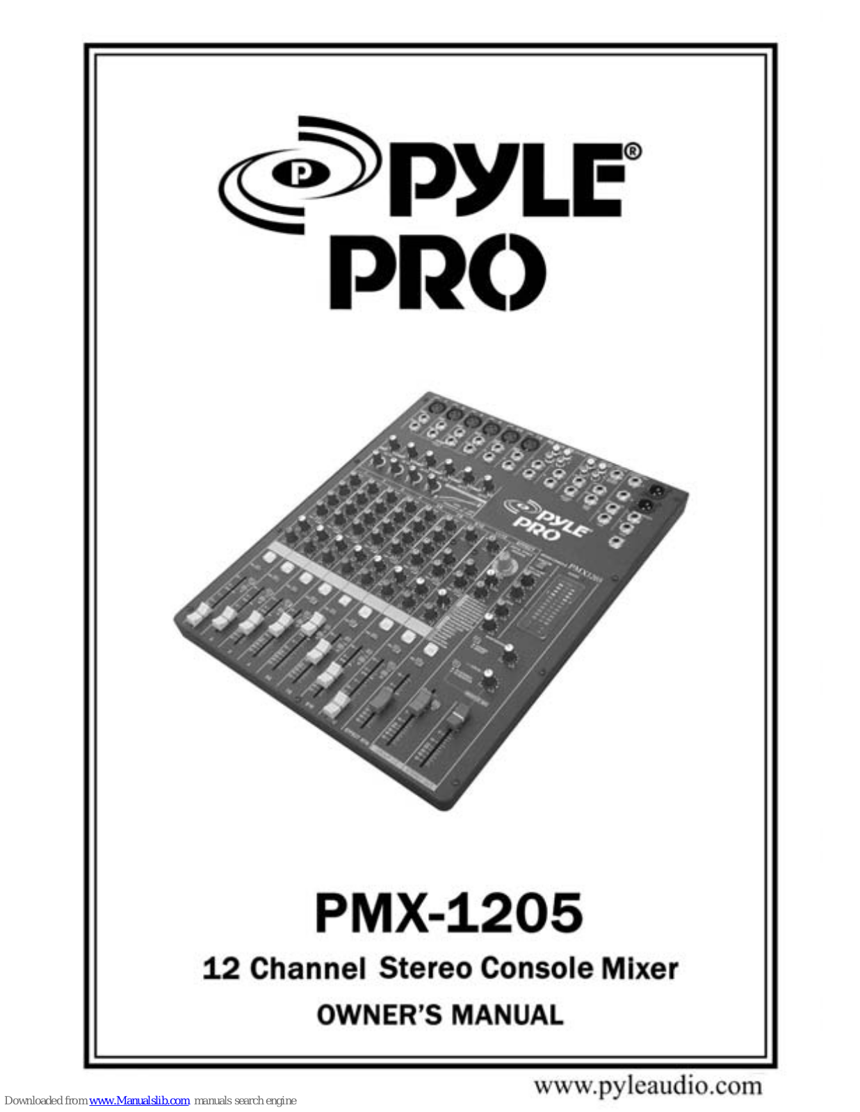 Pyle Pro PMX-1205 Owner's Manual