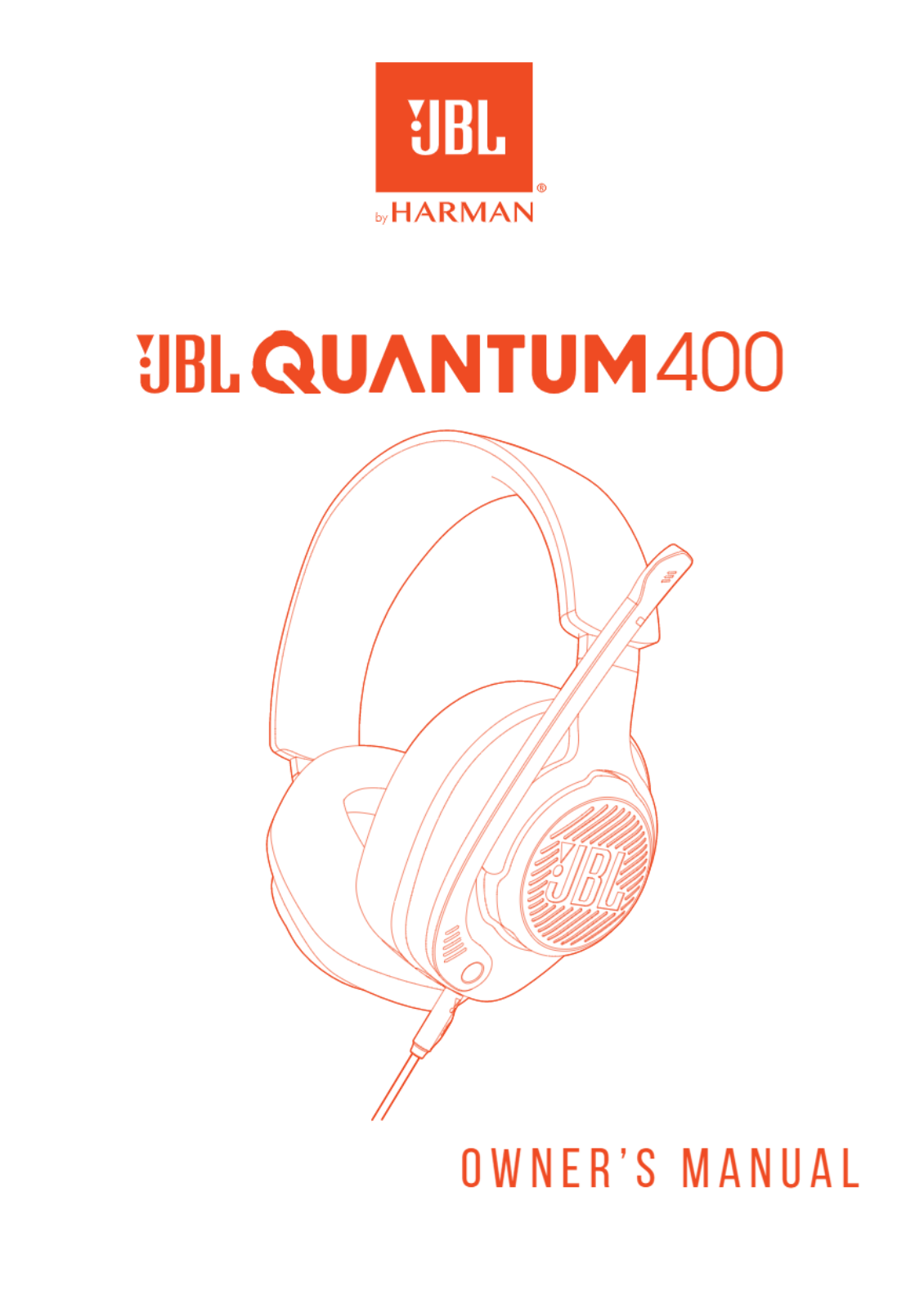 JBL Quantum 400 Zwart User manual