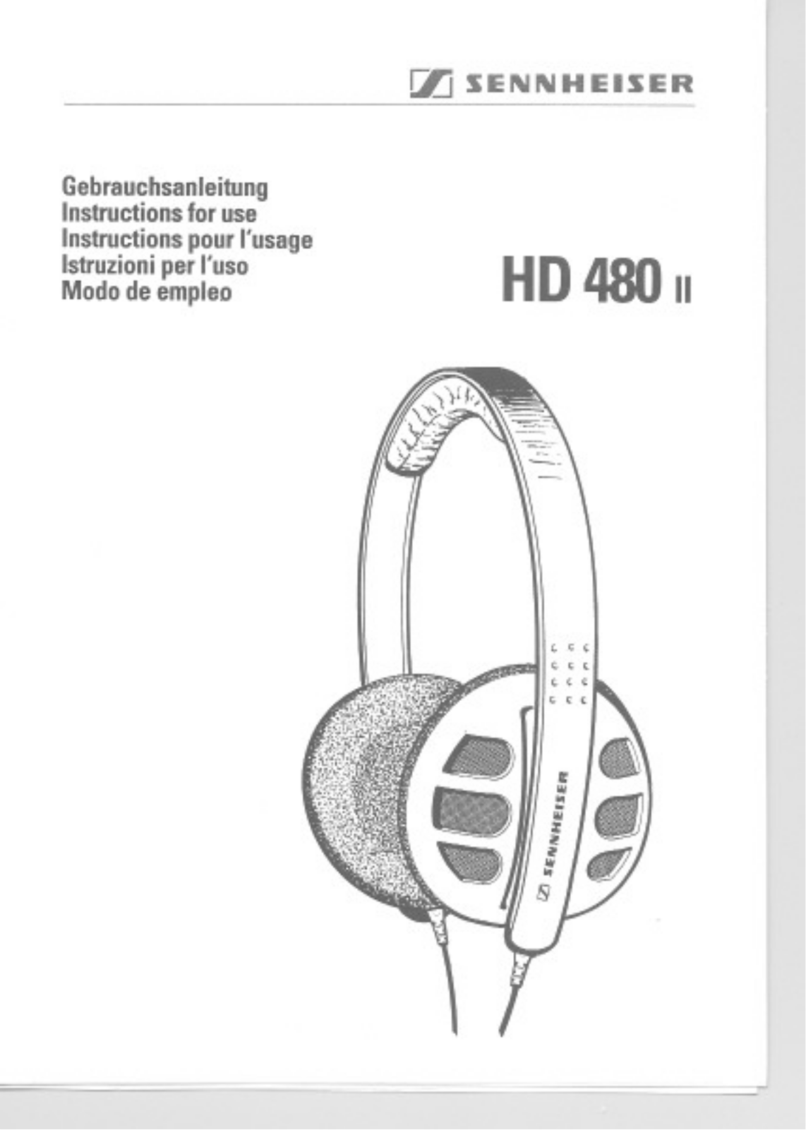 Sennheiser HD 480 II User Manual