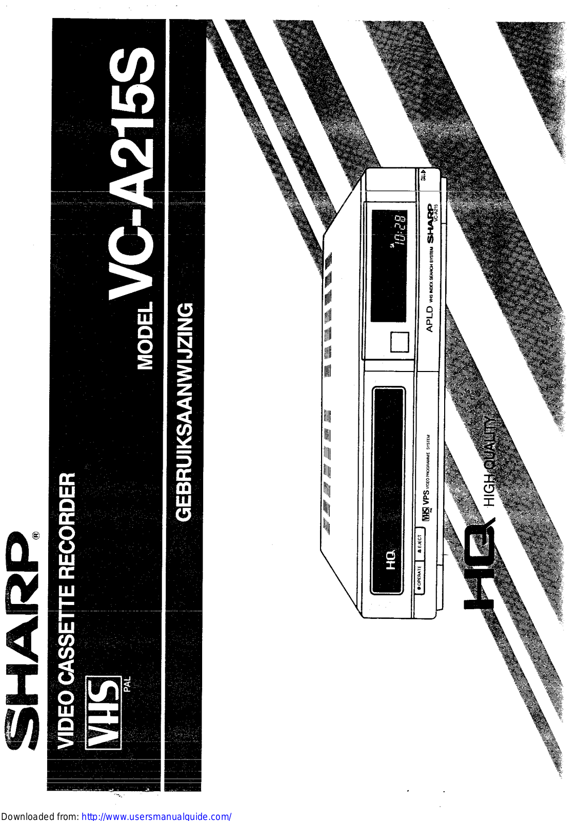 SHARP VC-A215S User Manual