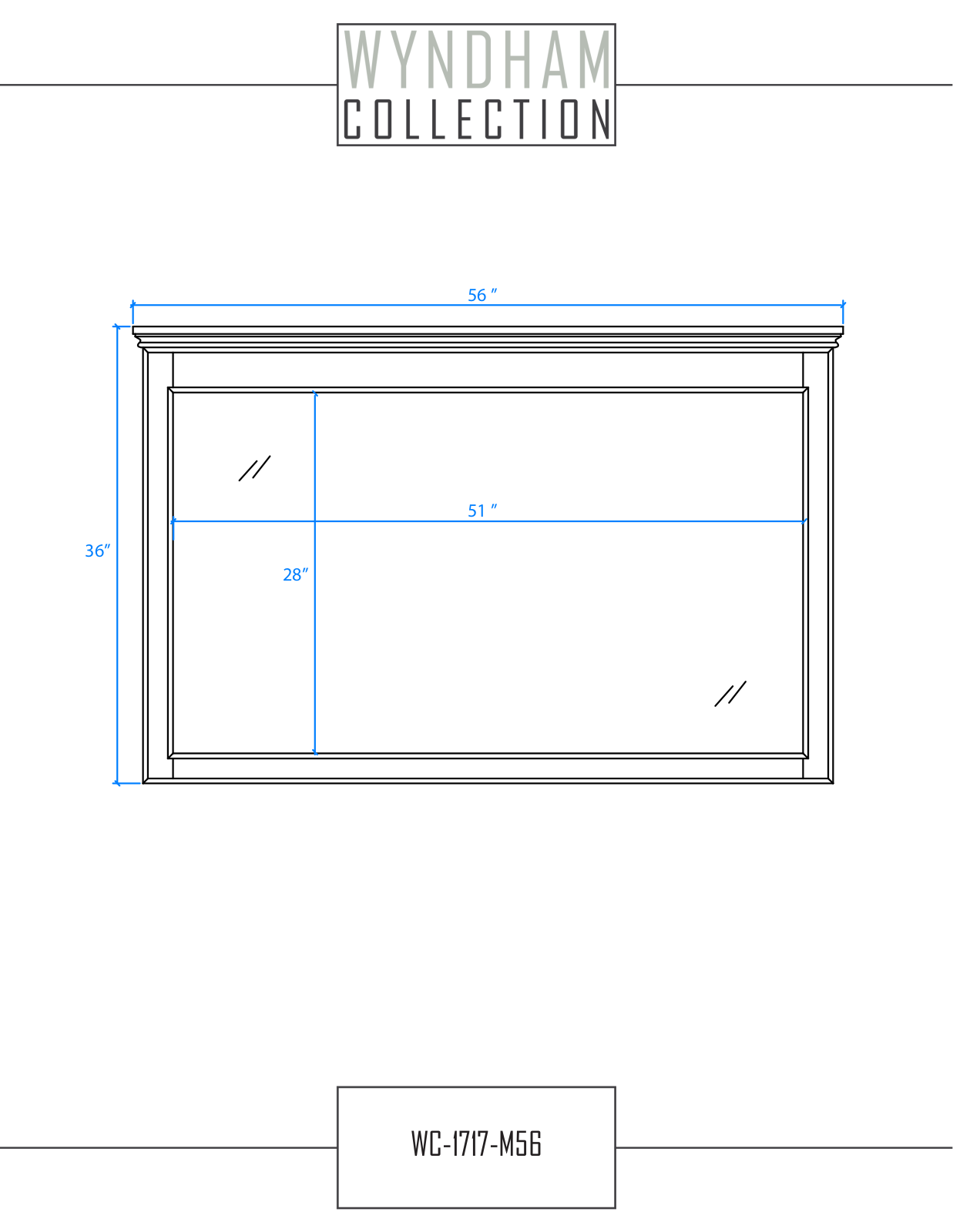 Wyndham Collection WCV171760SWHCXSXXM56 User Manual