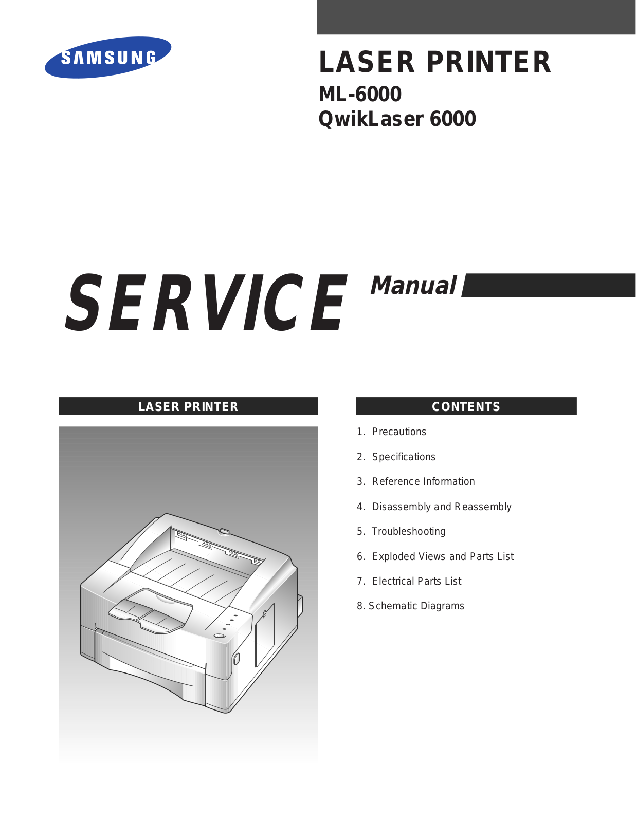 SAMSUNG ML6000XEG Service Manual