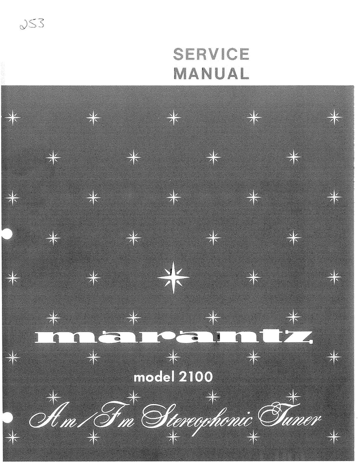 Marantz 2100 Service Manual