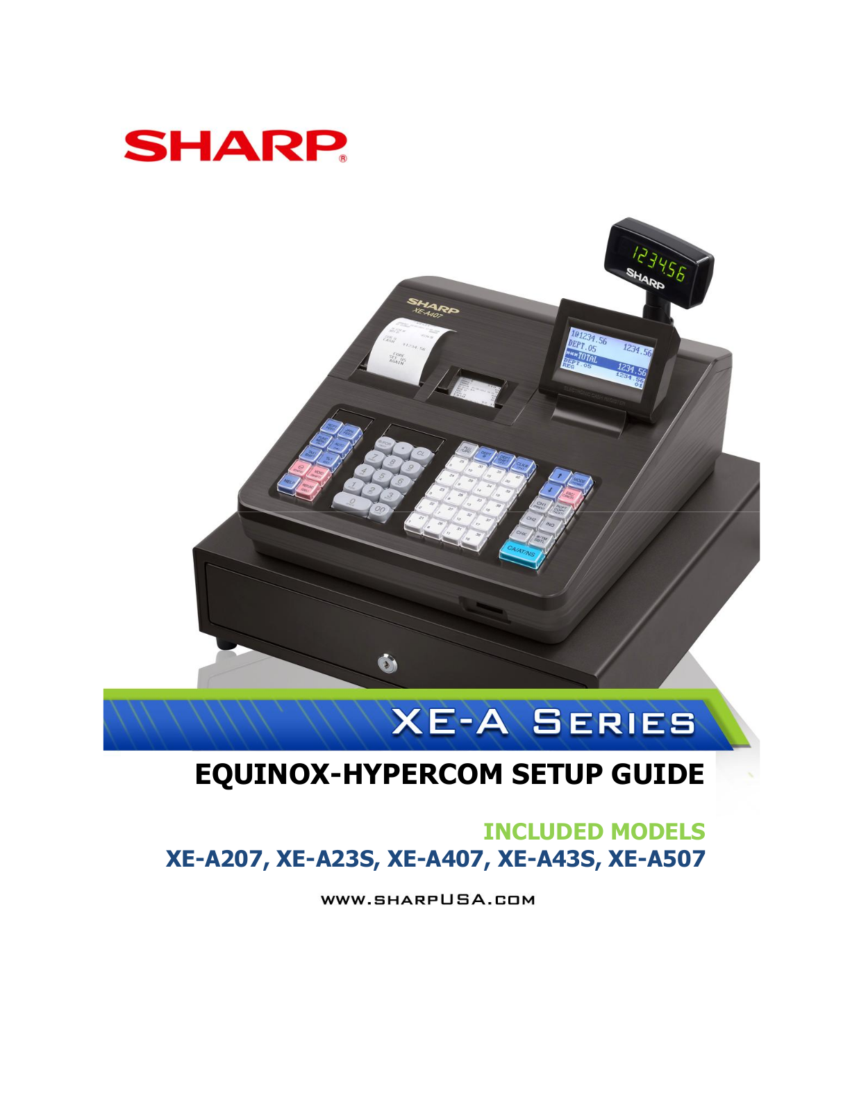 Sharp XEA207, XE-A407, XEA507 User Manual