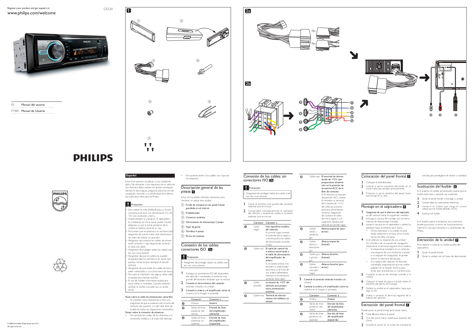 Philips CE120/55 Quick Installation Guide