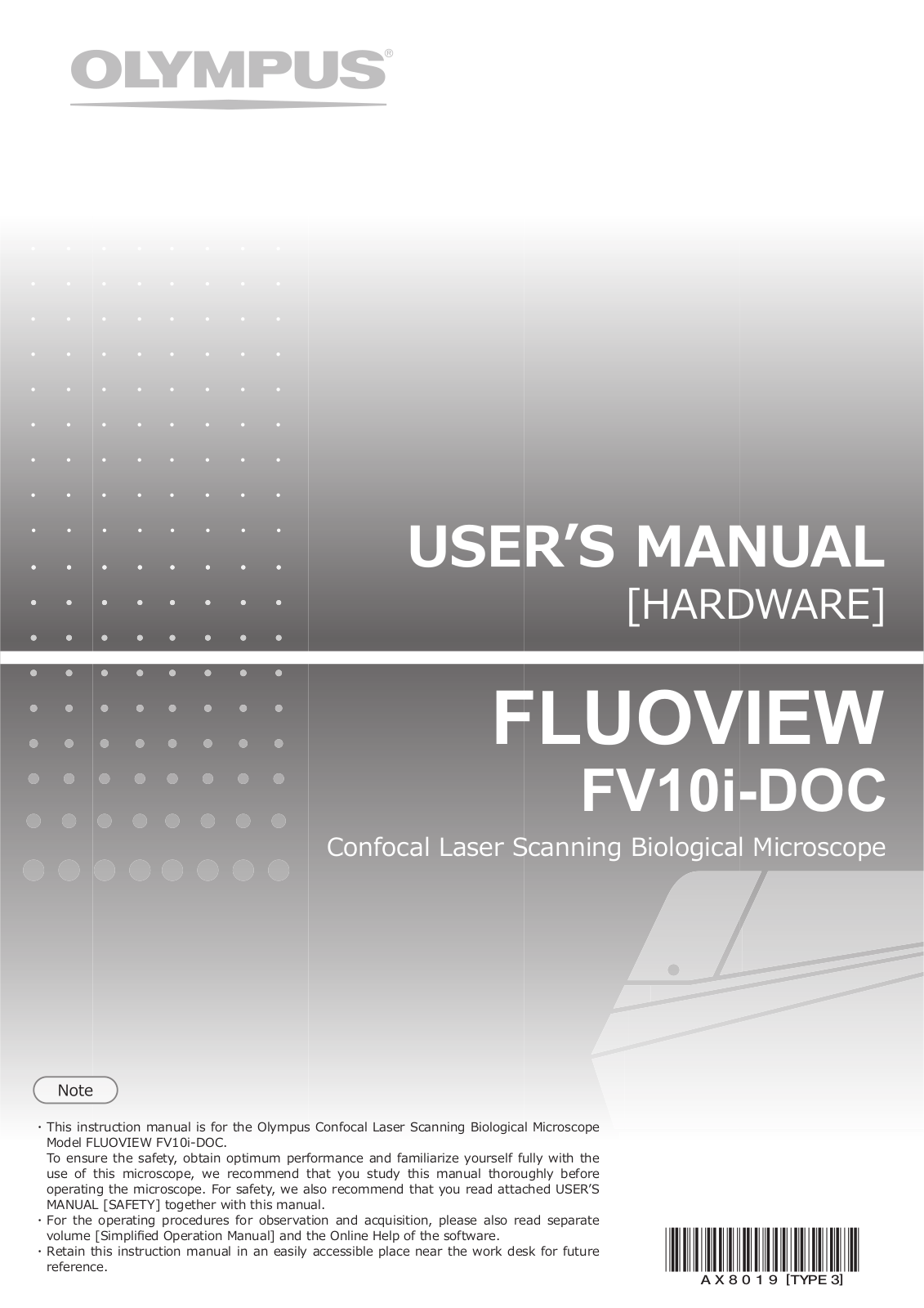 Olympus FV10i-DOC User Manual