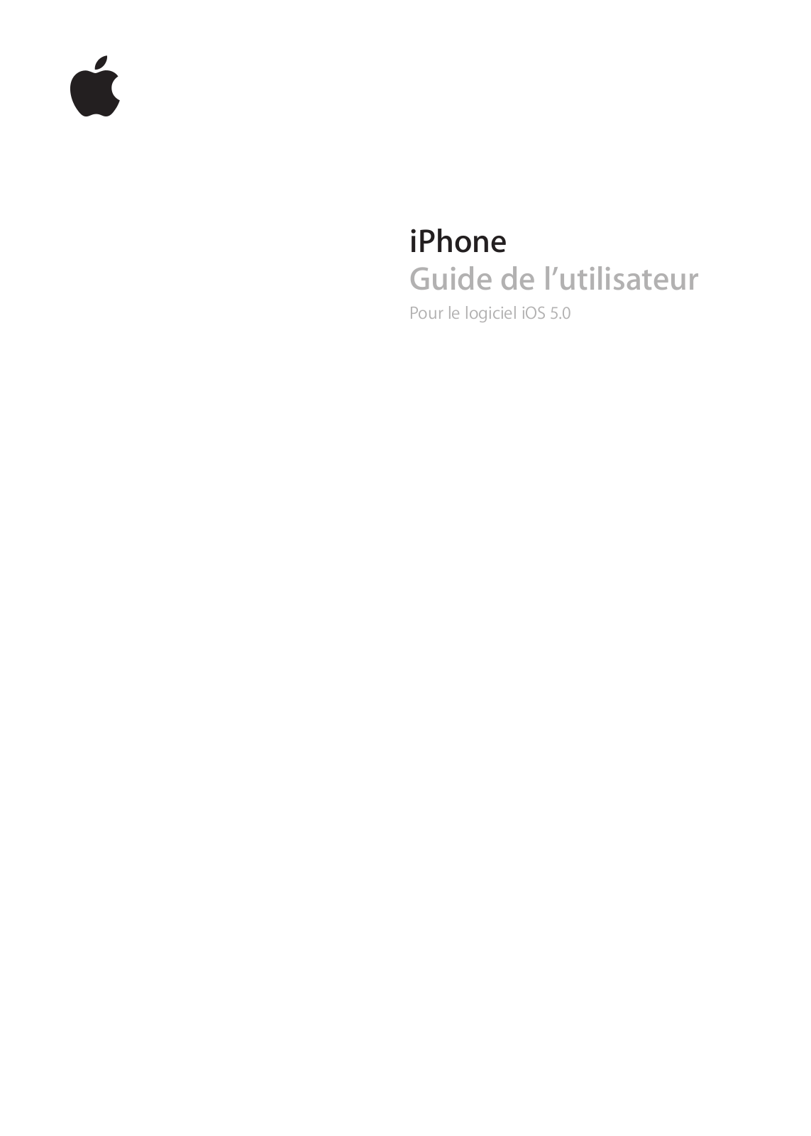 APPLE iPhone - iOS 5.0 Instruction Manual