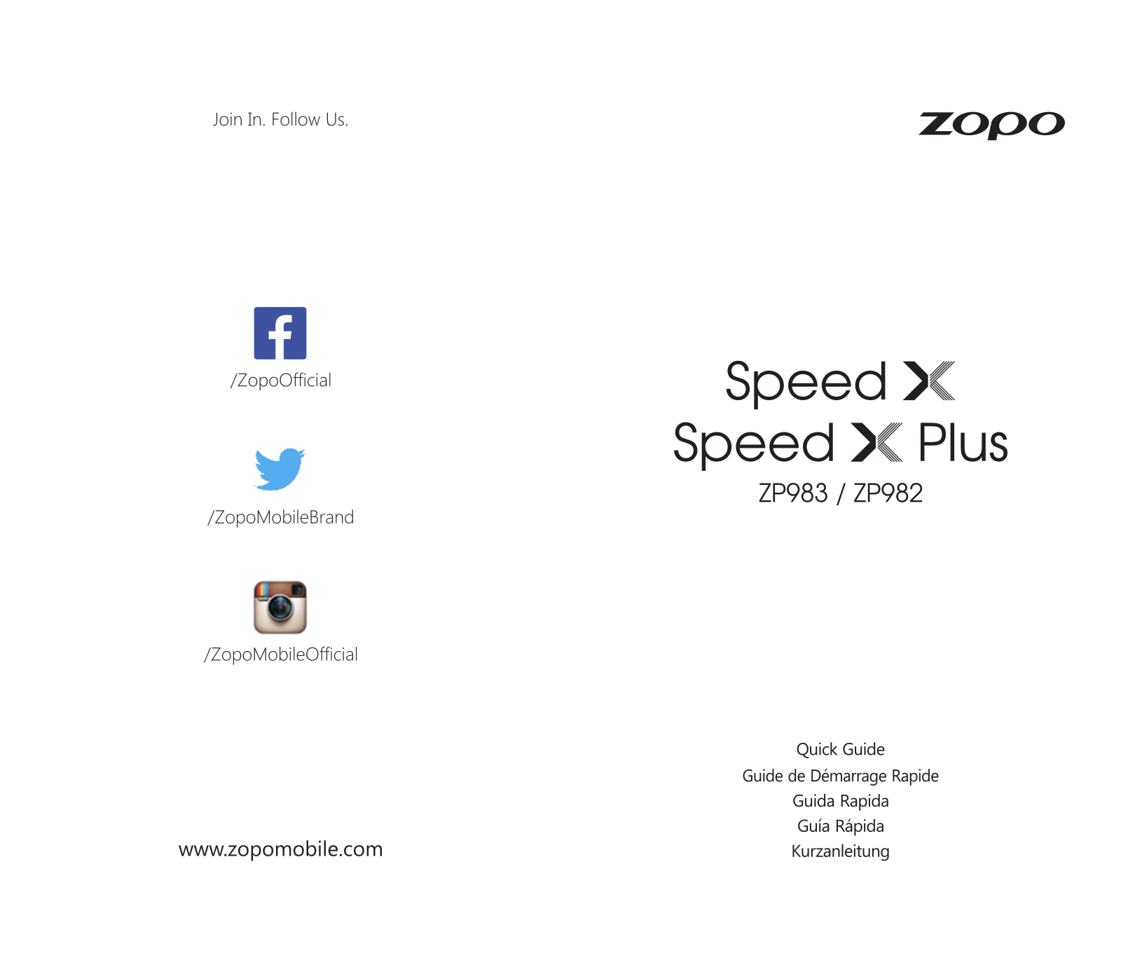 Zopo Speed X Guide rapide