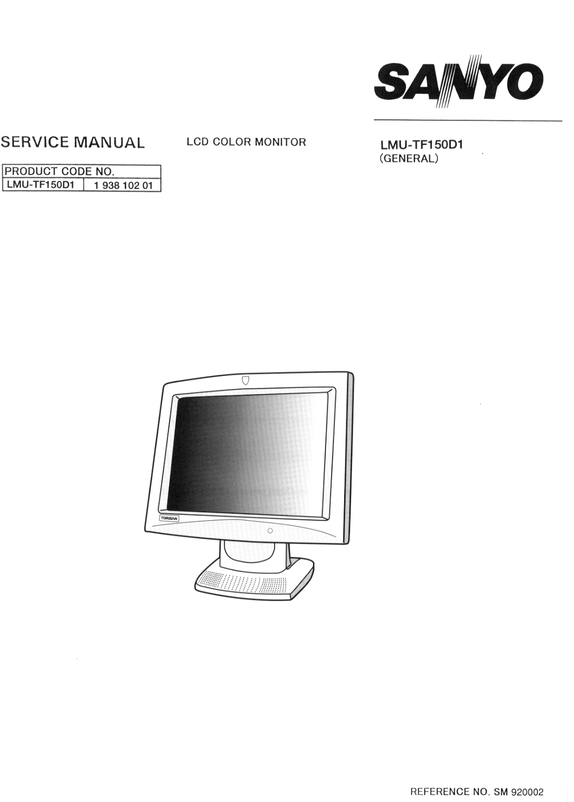 Sanyo lmu tf150d schematic