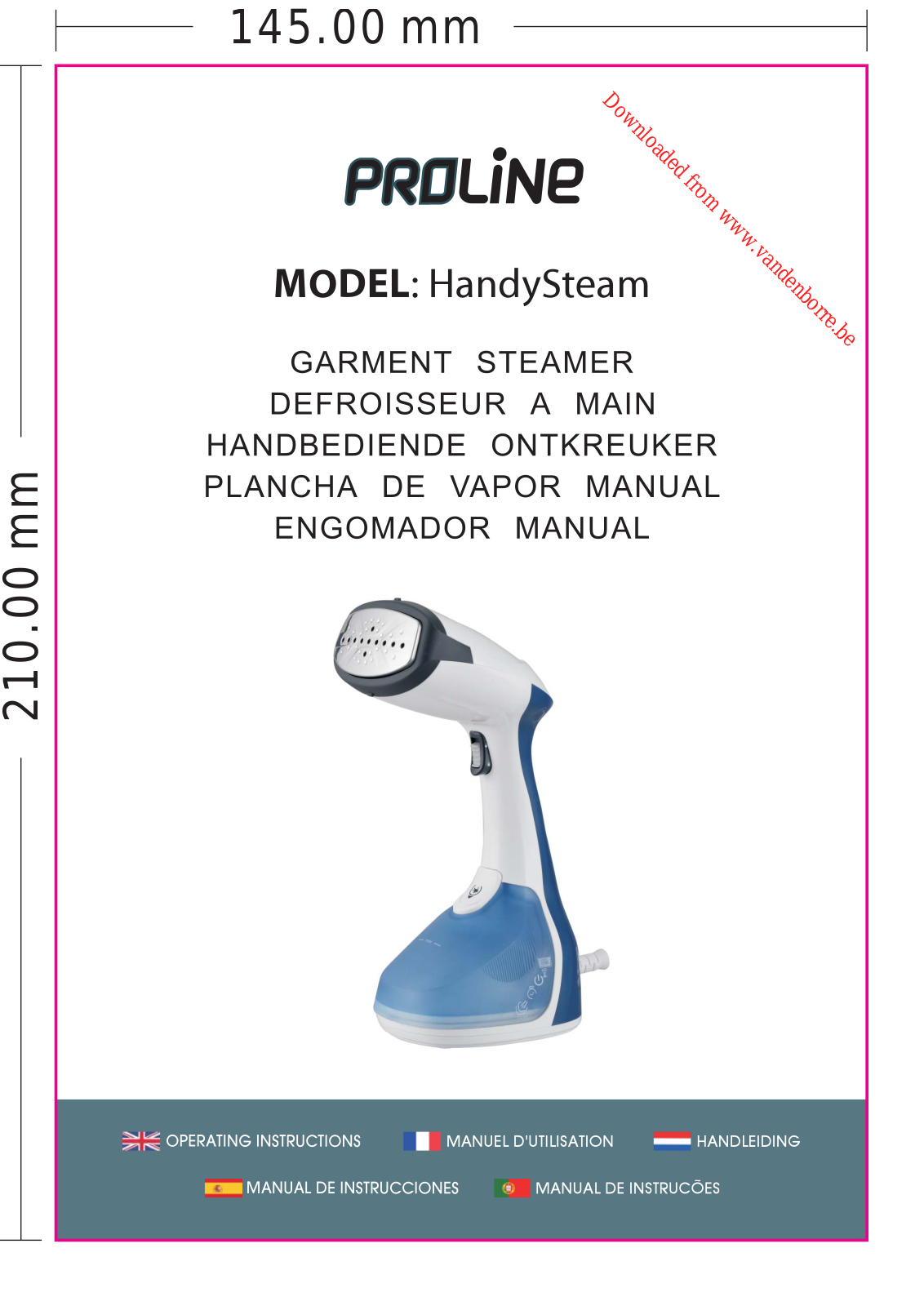 PROLINE HANDYSTEAM User Manual