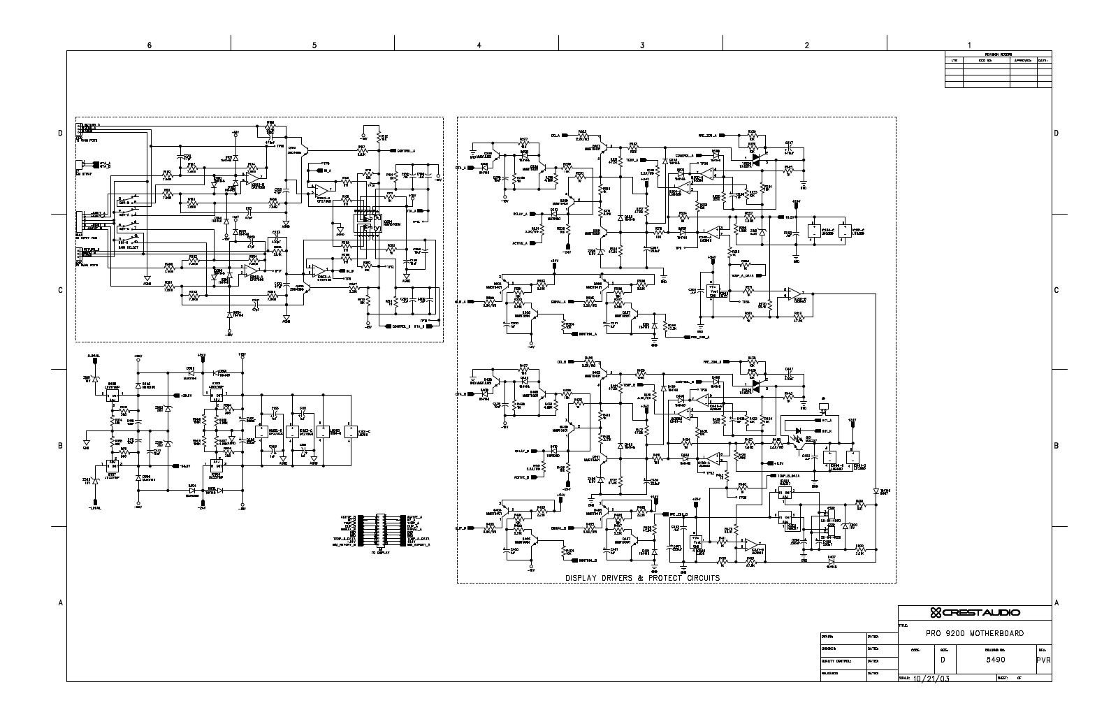 Crest Audio PRO-9200 Schematic