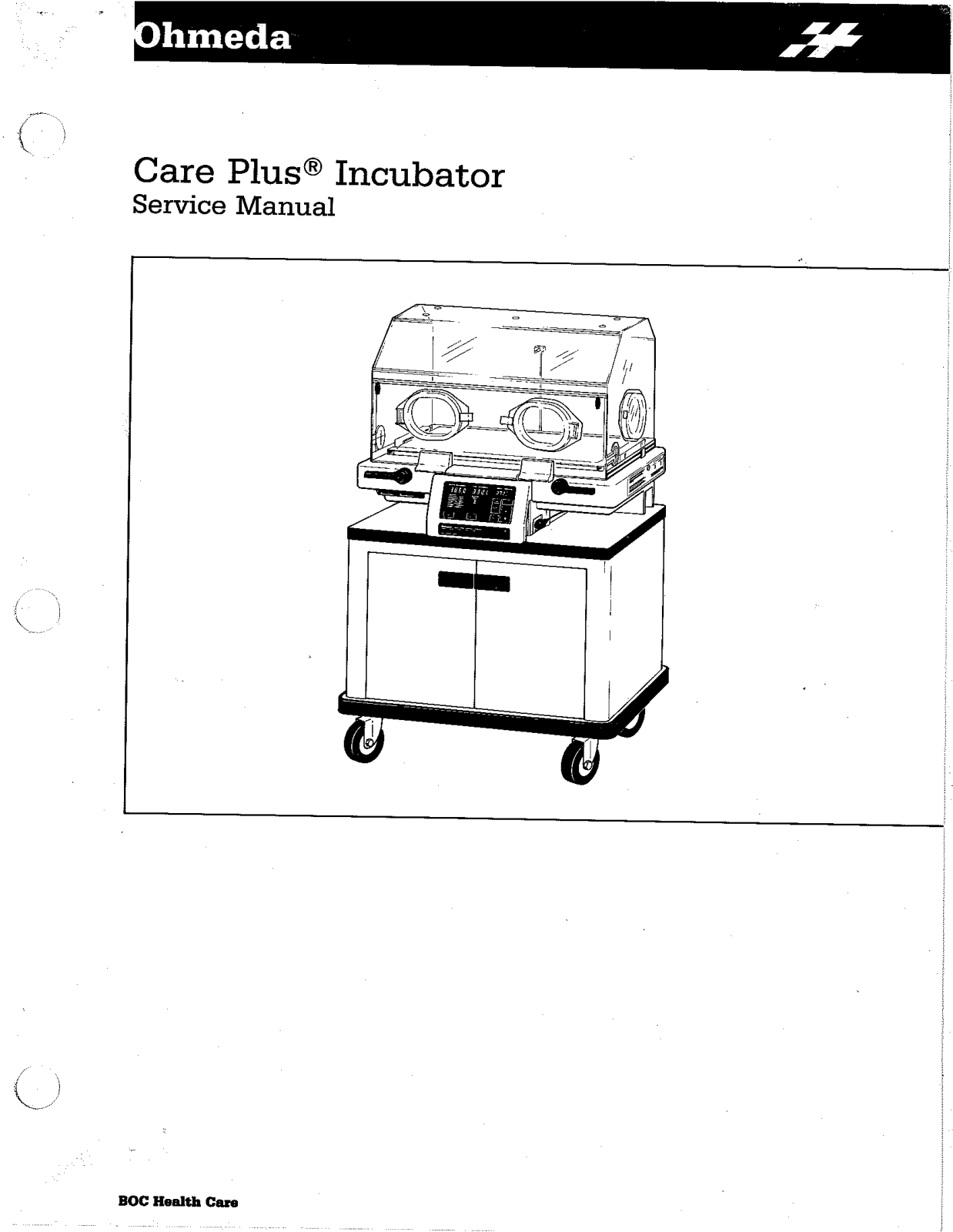 Datex-Ohmeda Care Plus Service manual