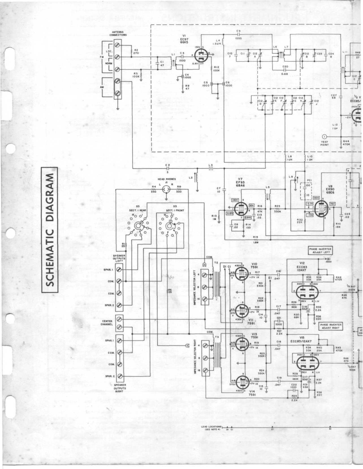 Fisher 800-C Schematic