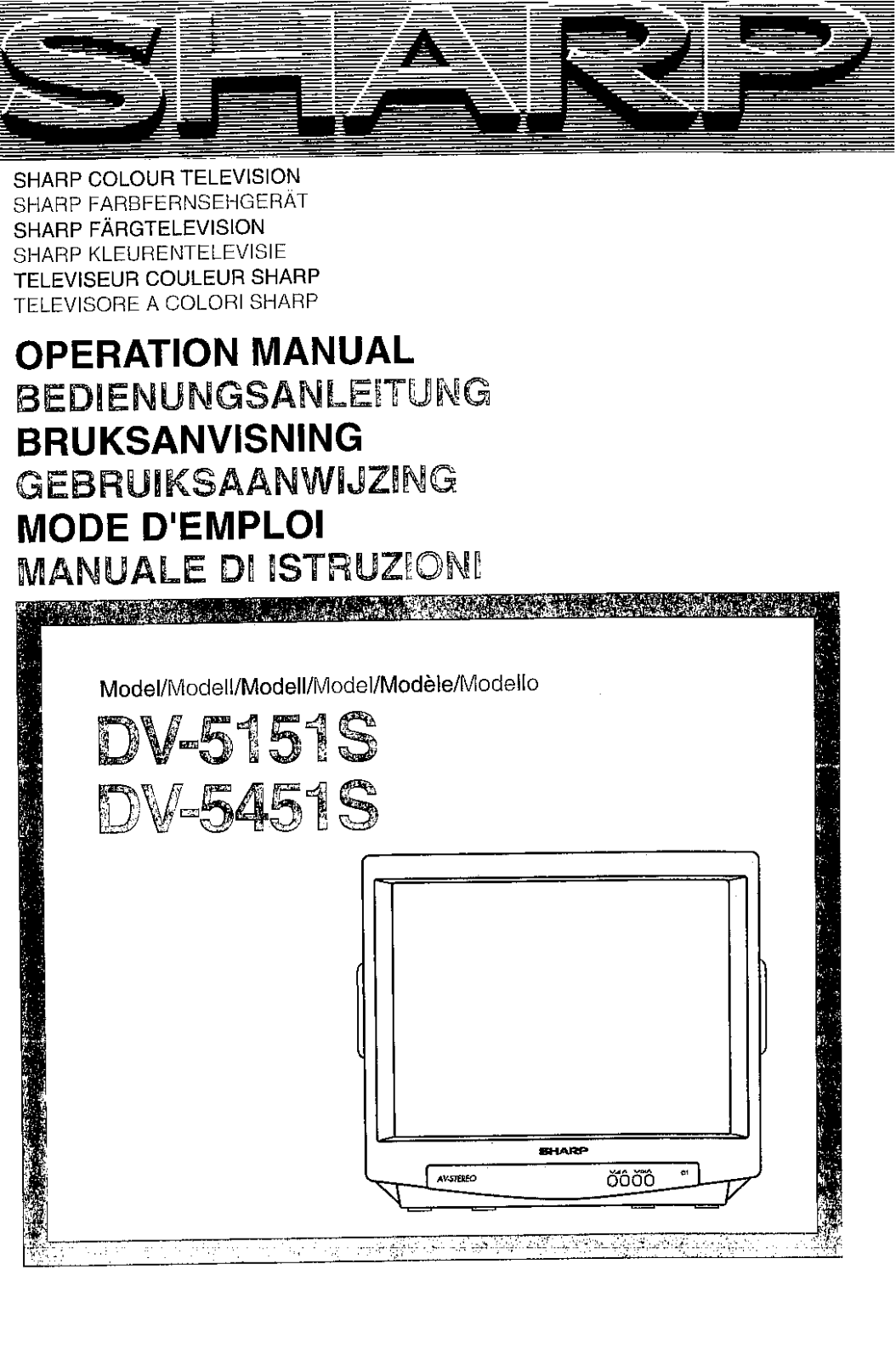 Sharp DV-5151S, DV-5451S User Manual