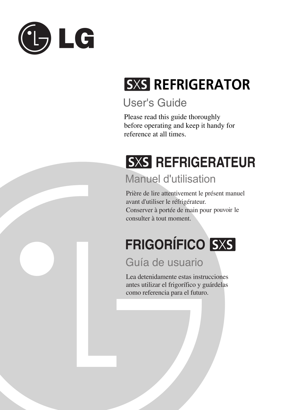 LG GC-L207BPQ, GC-L207BSK Owner’s Manual