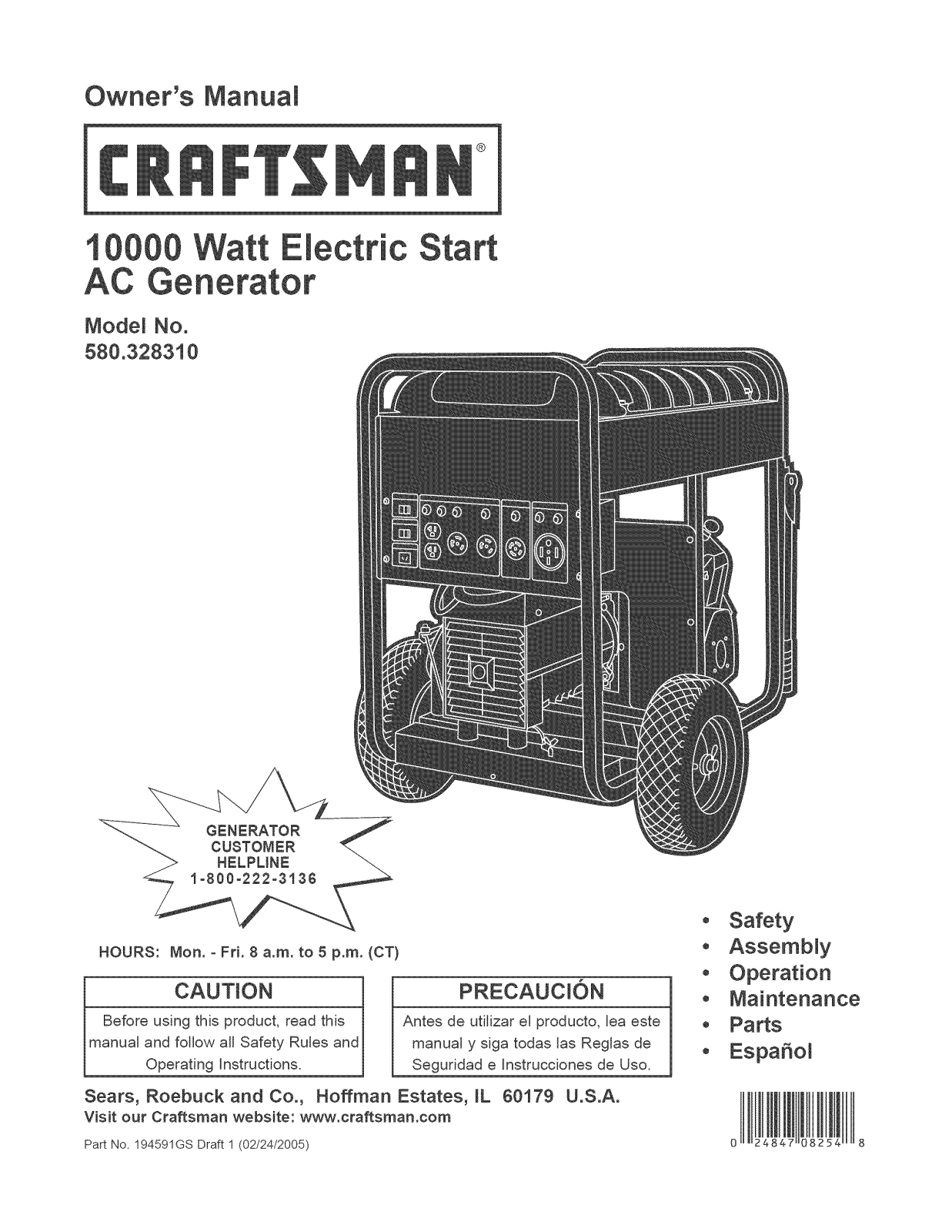 Craftsman 580328310 Owner’s Manual - ManualMachine.com