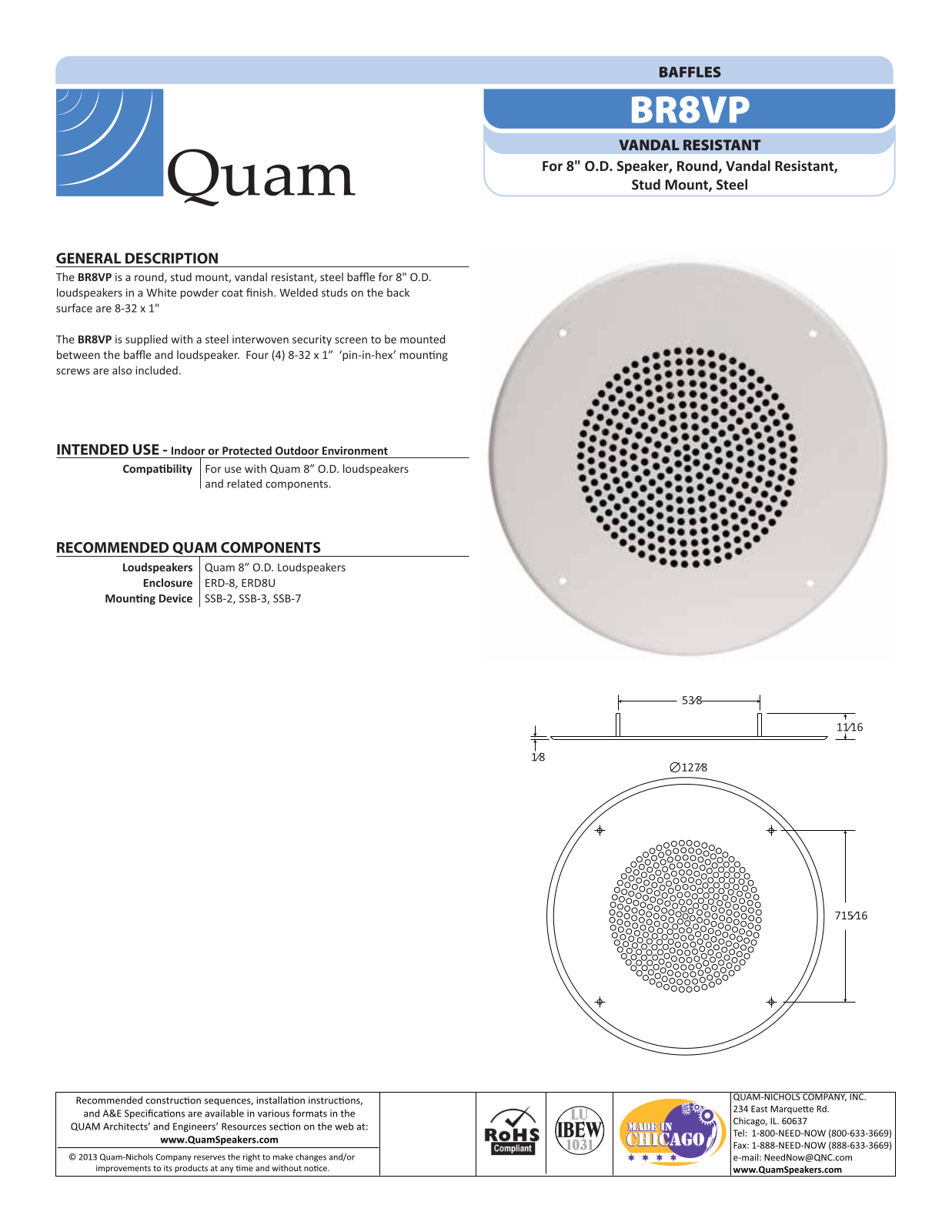 Quam BR8VP User Manual