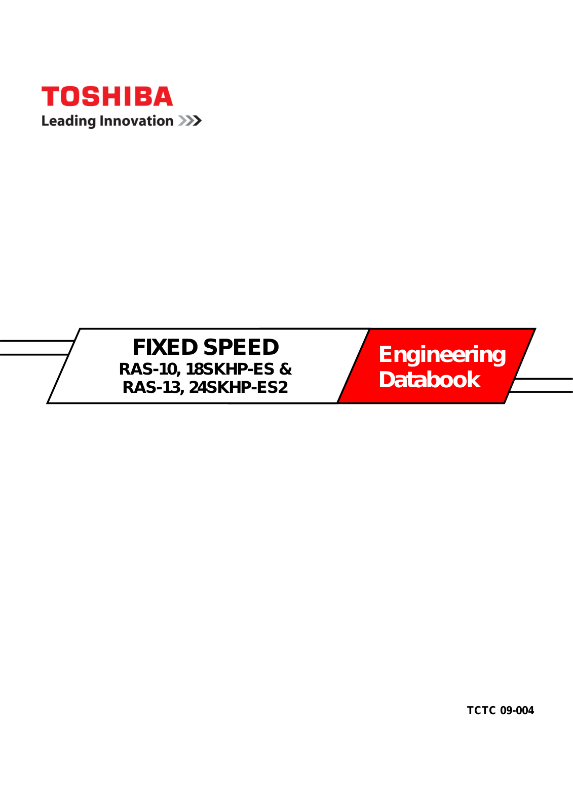 Toshiba RAS-10SKHP-ES, RAS-13SKHP-ES2, RAS-18SKHP-ES, RAS-24SKHP-ES2 SERVICE MANUAL