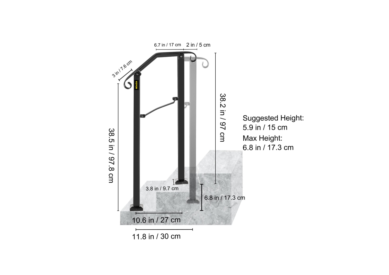 VEVOR FXNU1246 Dimensions - ManualMachine.com