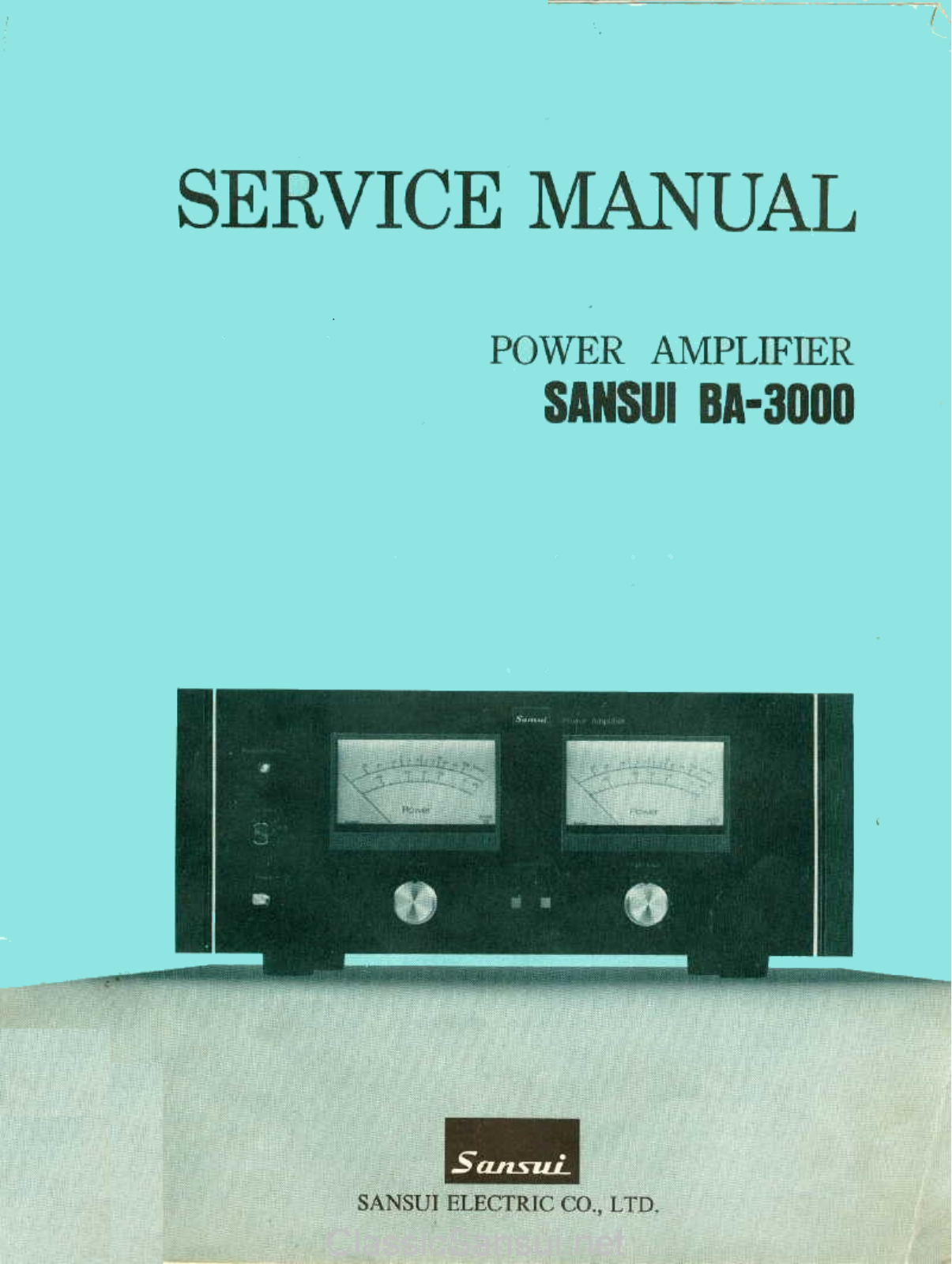 Sansui BA-3000, BA 3000 Power Service Manual