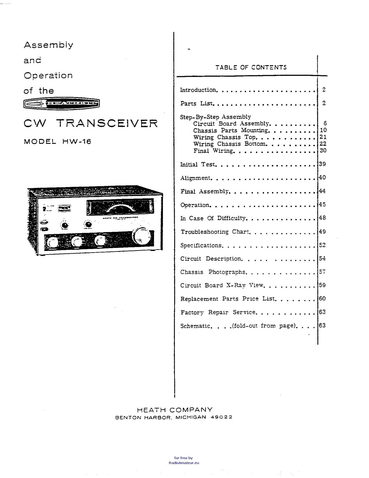 Pozosta HW-16 User Manual