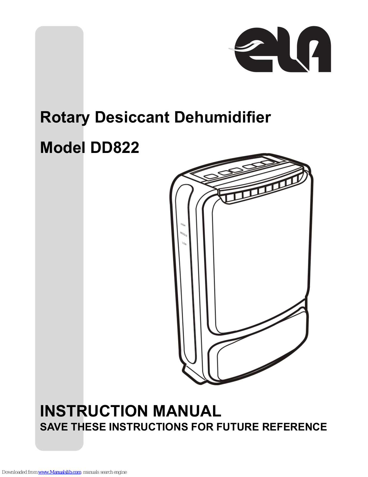 ELA DD822 Instruction Manual