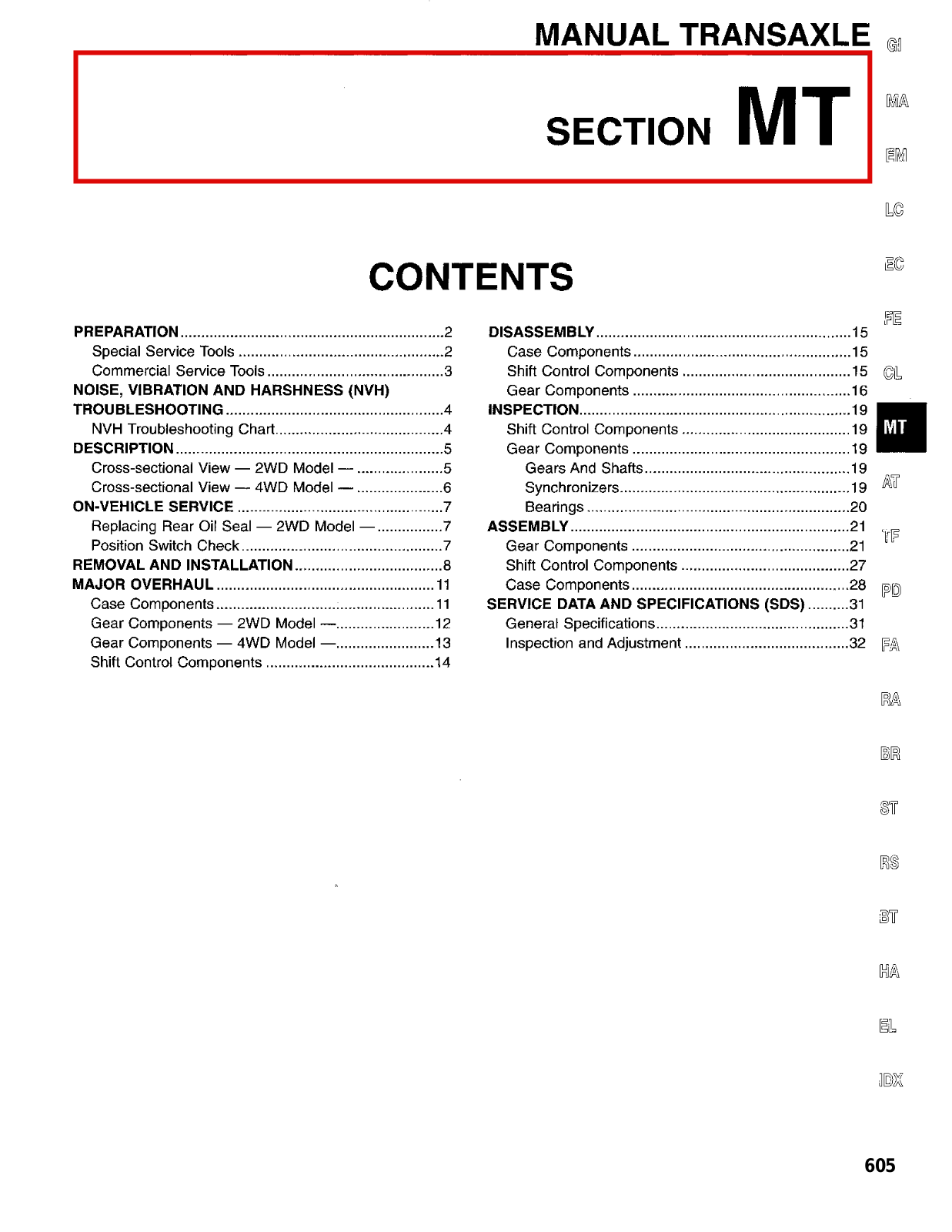 Nissan Frontier 1998 Owner's Manual