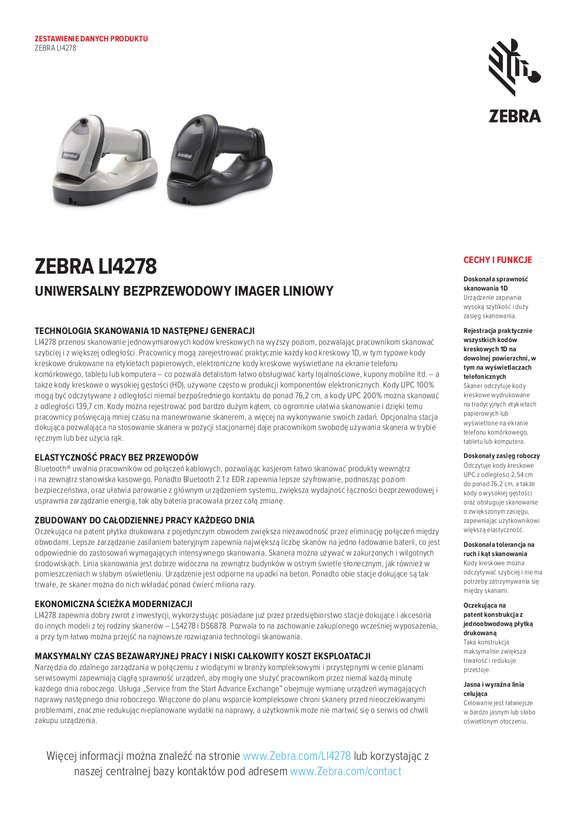 Zebra LI4278 User Manual