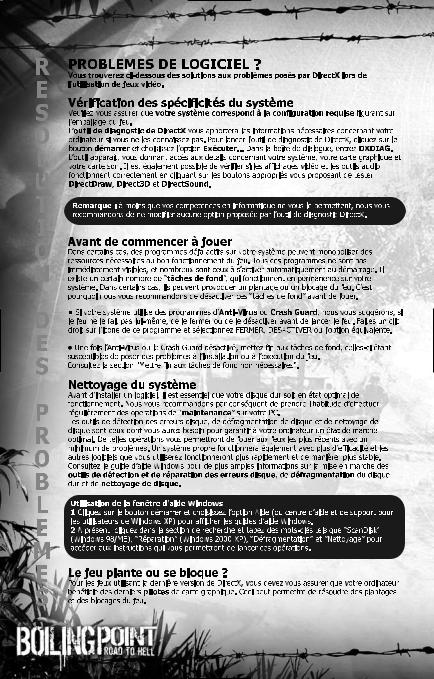GAMES PC BOILING POINT-ROAD TO HELL User Manual