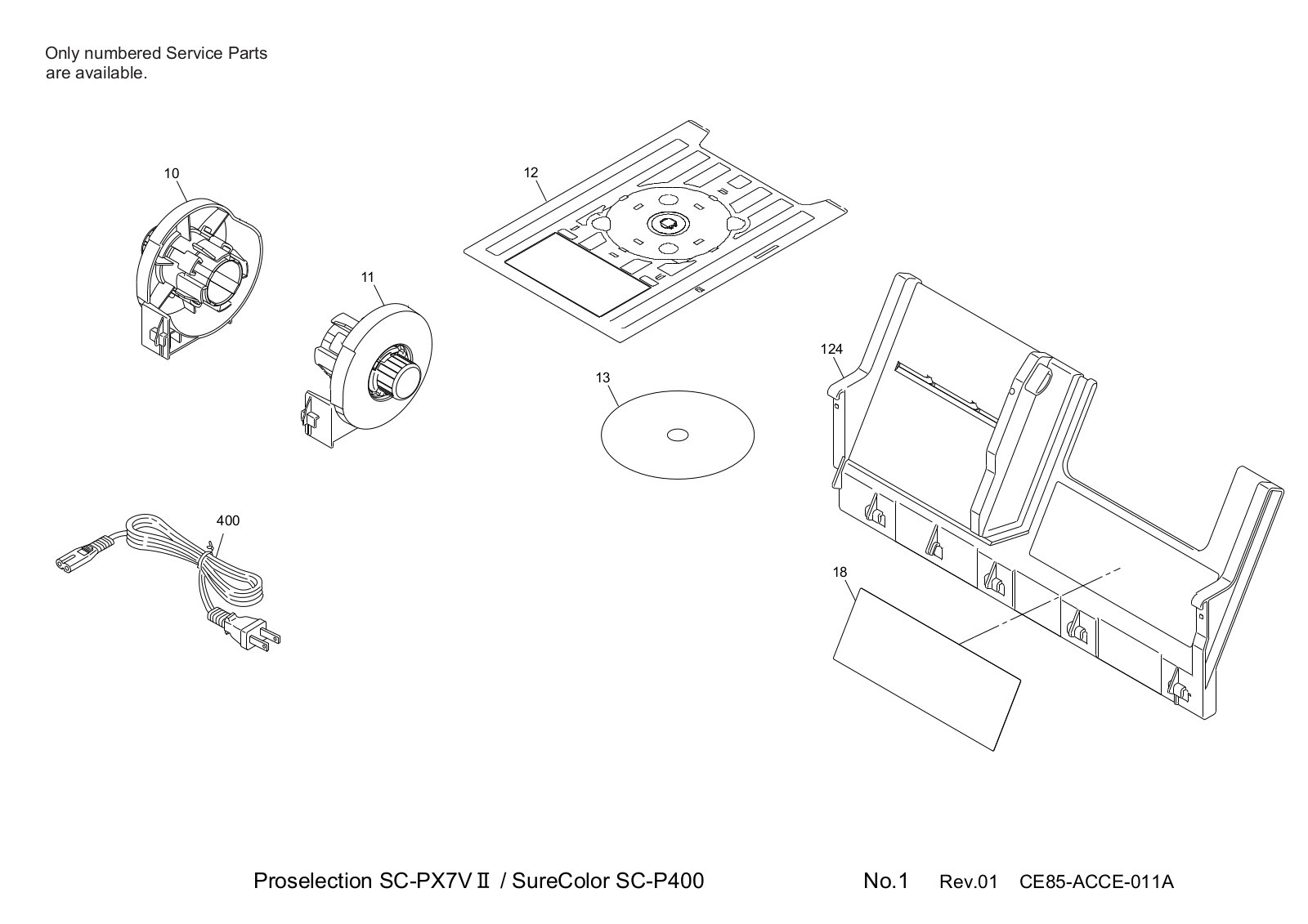 Epson P400 Exploded Diagrams