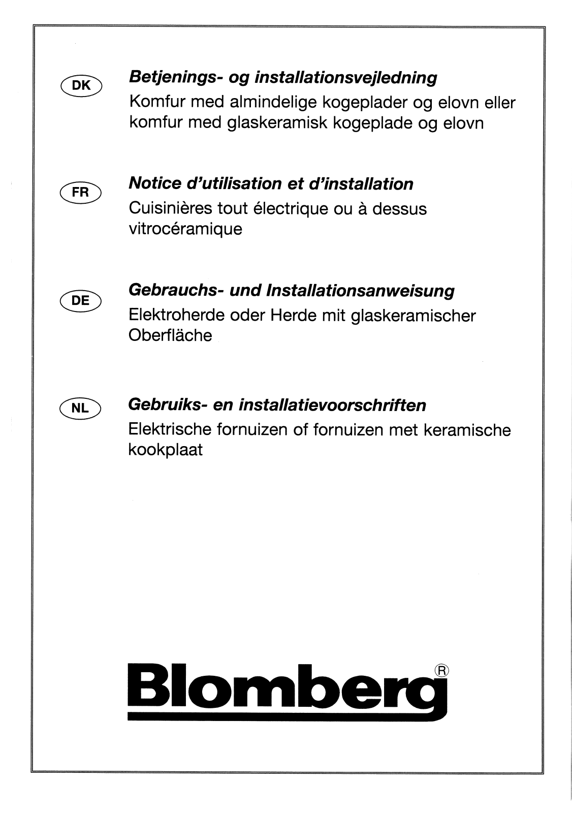 BRANDT KMA13W1N User Manual