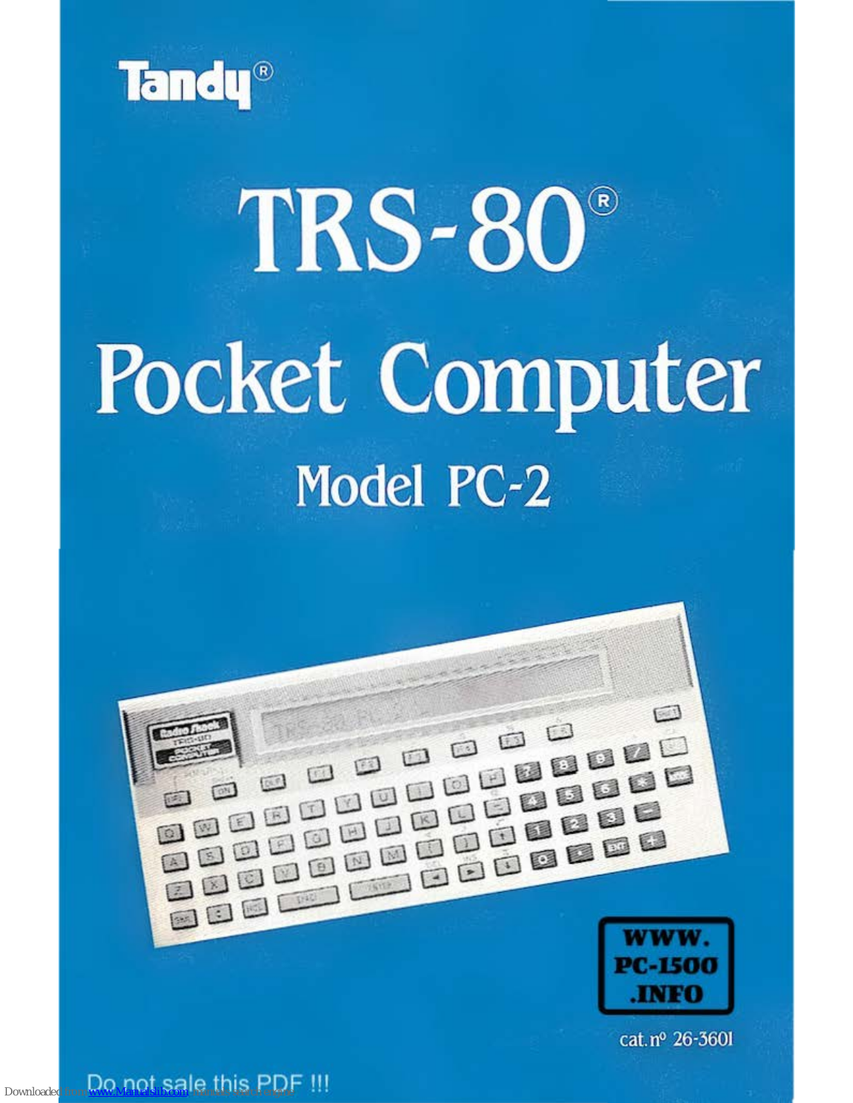 Tandy PC-2 User Manual - ManualMachine.com