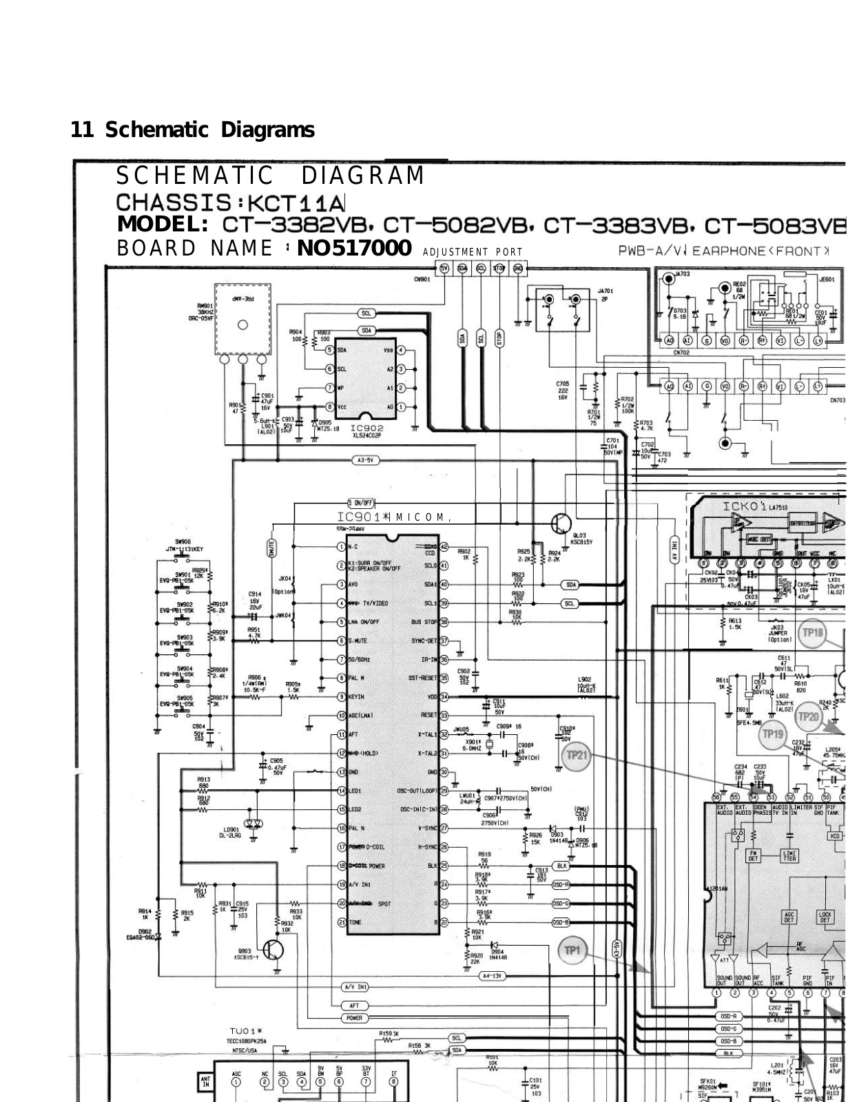 SAMSUNG CT-3382VB, CT5063VB Diagram