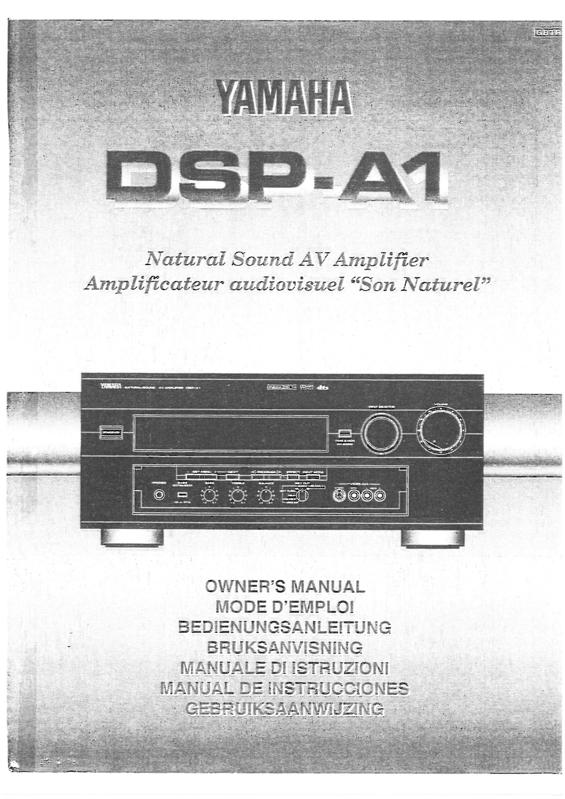 YAMAHA DSP-A1 User Manual