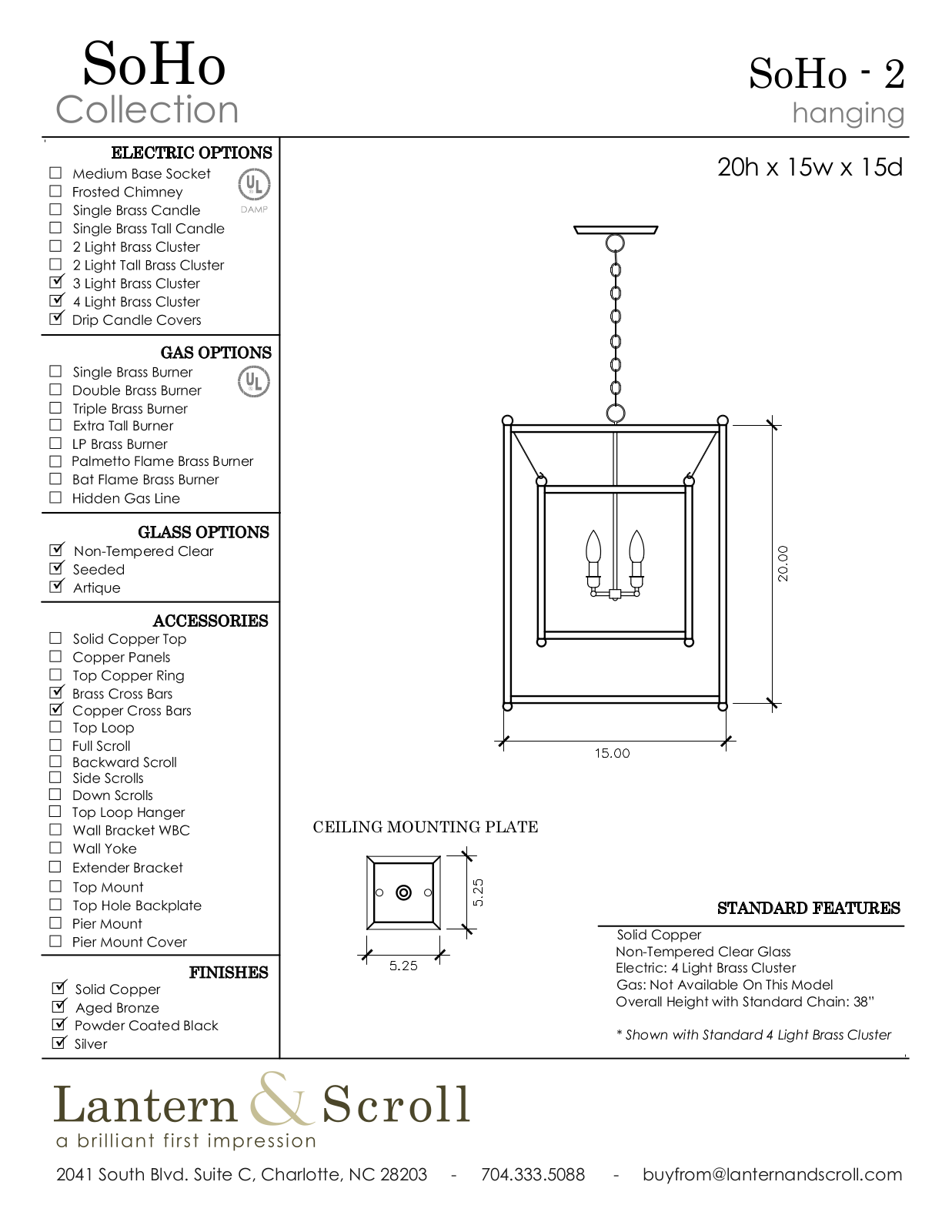 Lantern & Scroll LASC1326 Specifications - ManualMachine.com