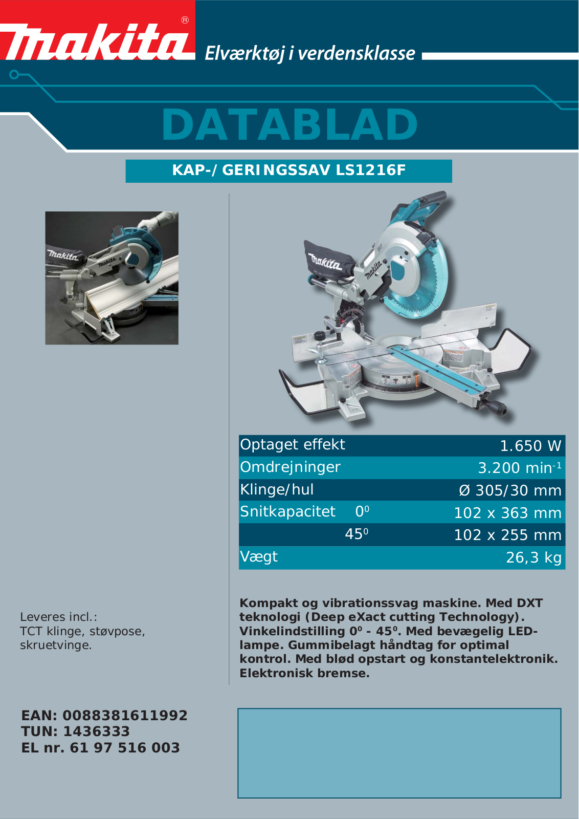 Makita LS1216F User Manual