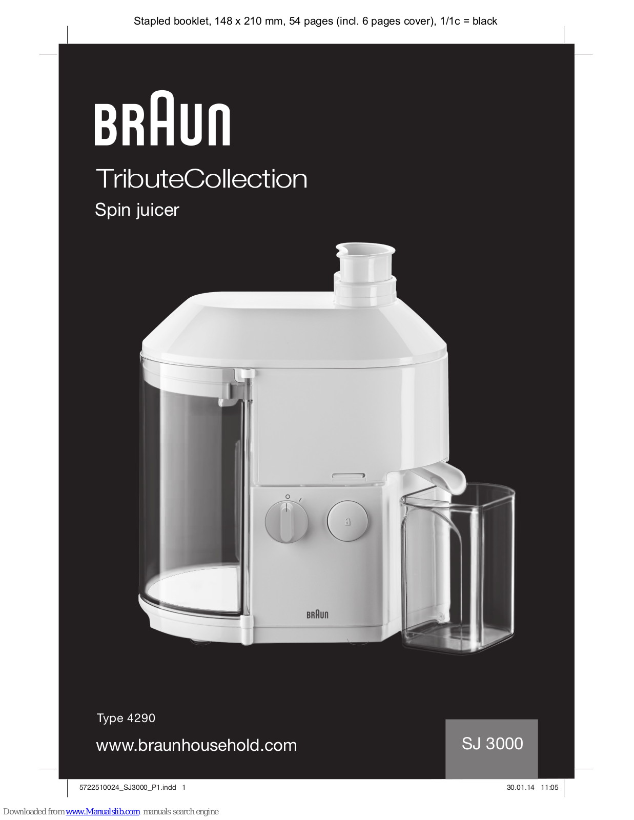 Braun SJ 3000 User Manual