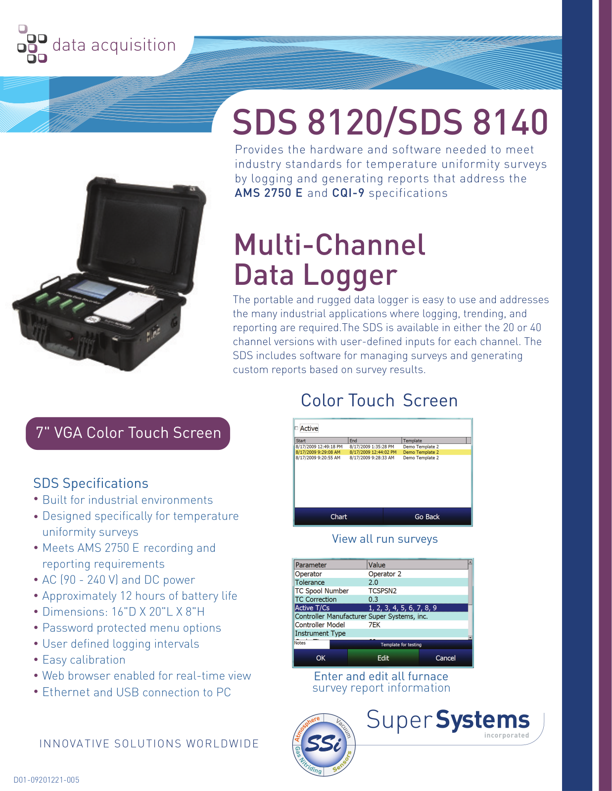 Super System SDS 8120 User Manual