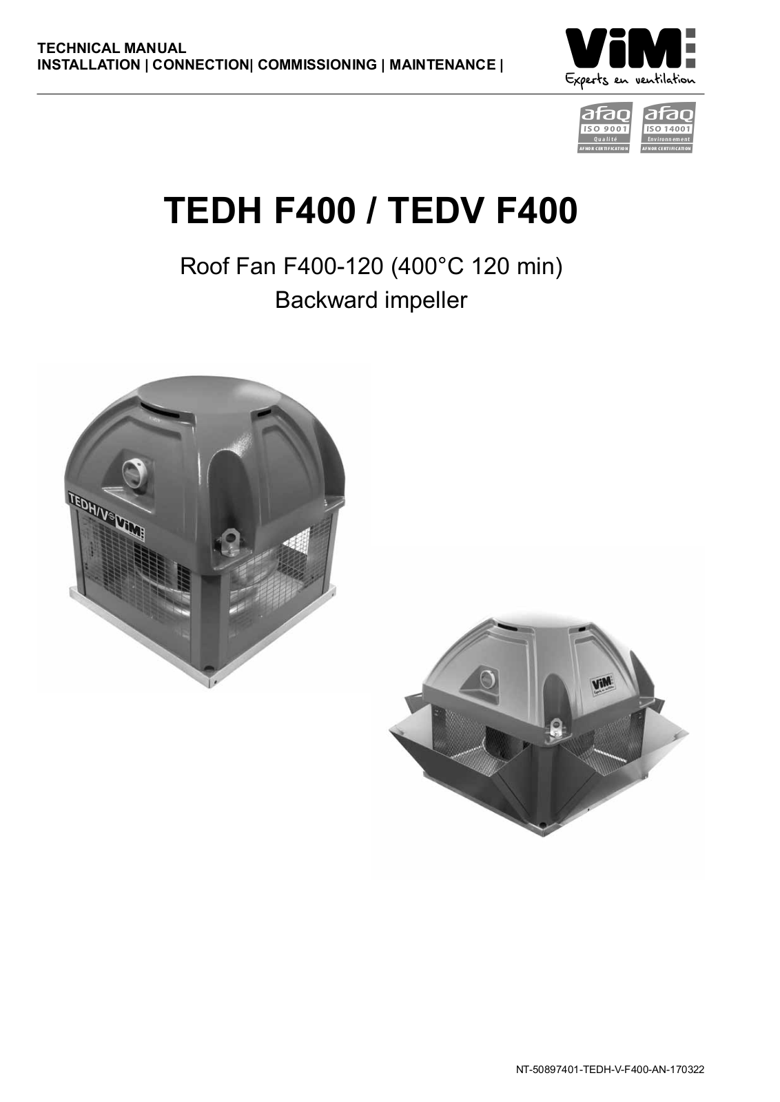 ViM TEDH F400, TEDV F400 Technical Manual