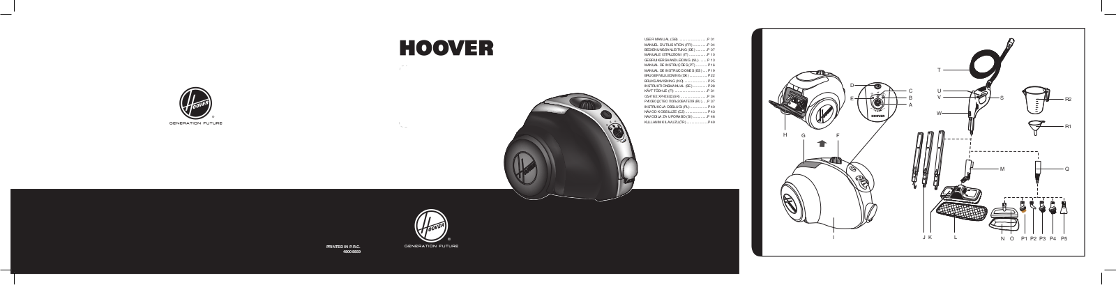 HOOVER SCD 1600 User Manual